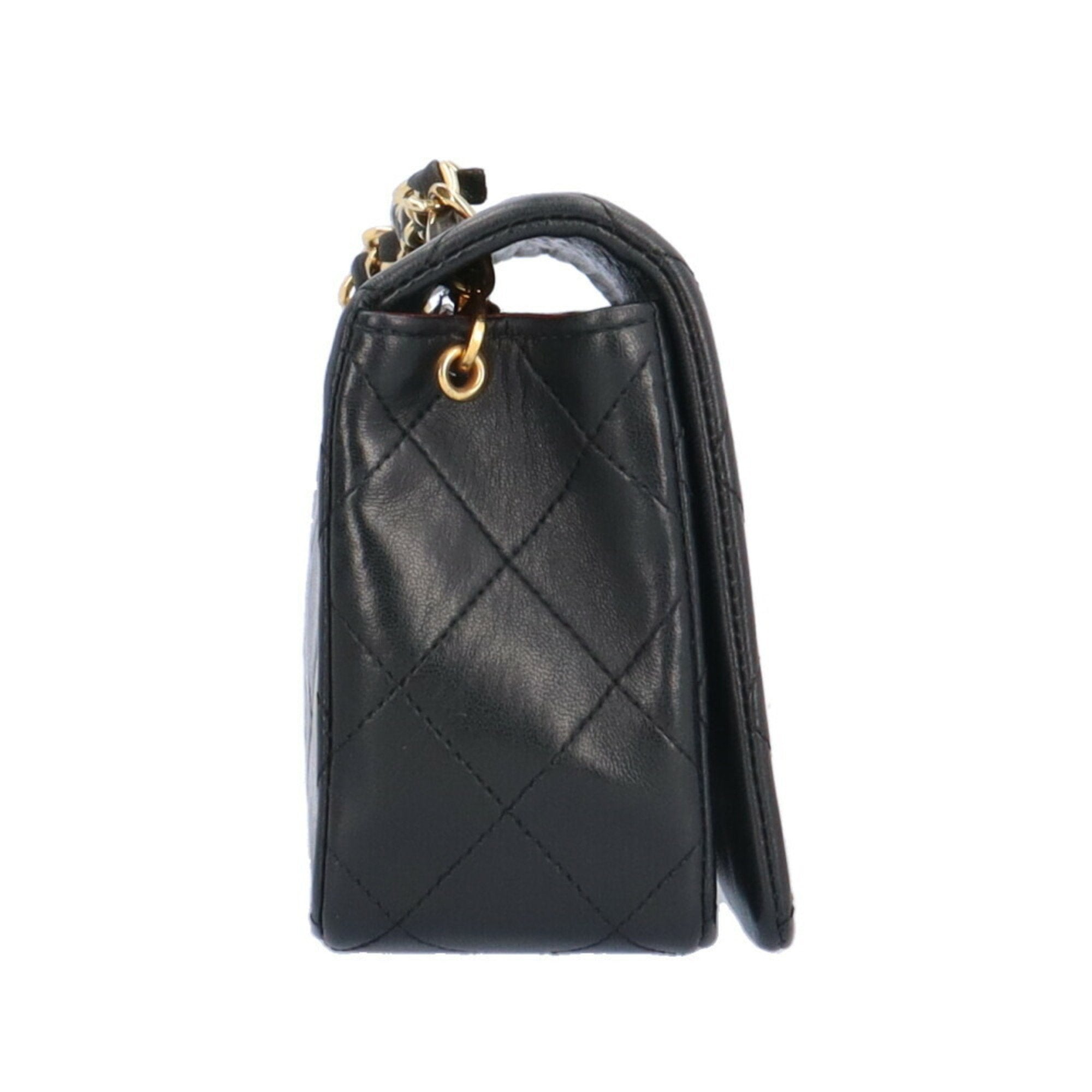 Stylish Black Leather Shoulder Bag with Adjustable Chain Strap - Perfect for Wallet, Phone & Essentials - Ideal for Work, Travel & Everyday Use