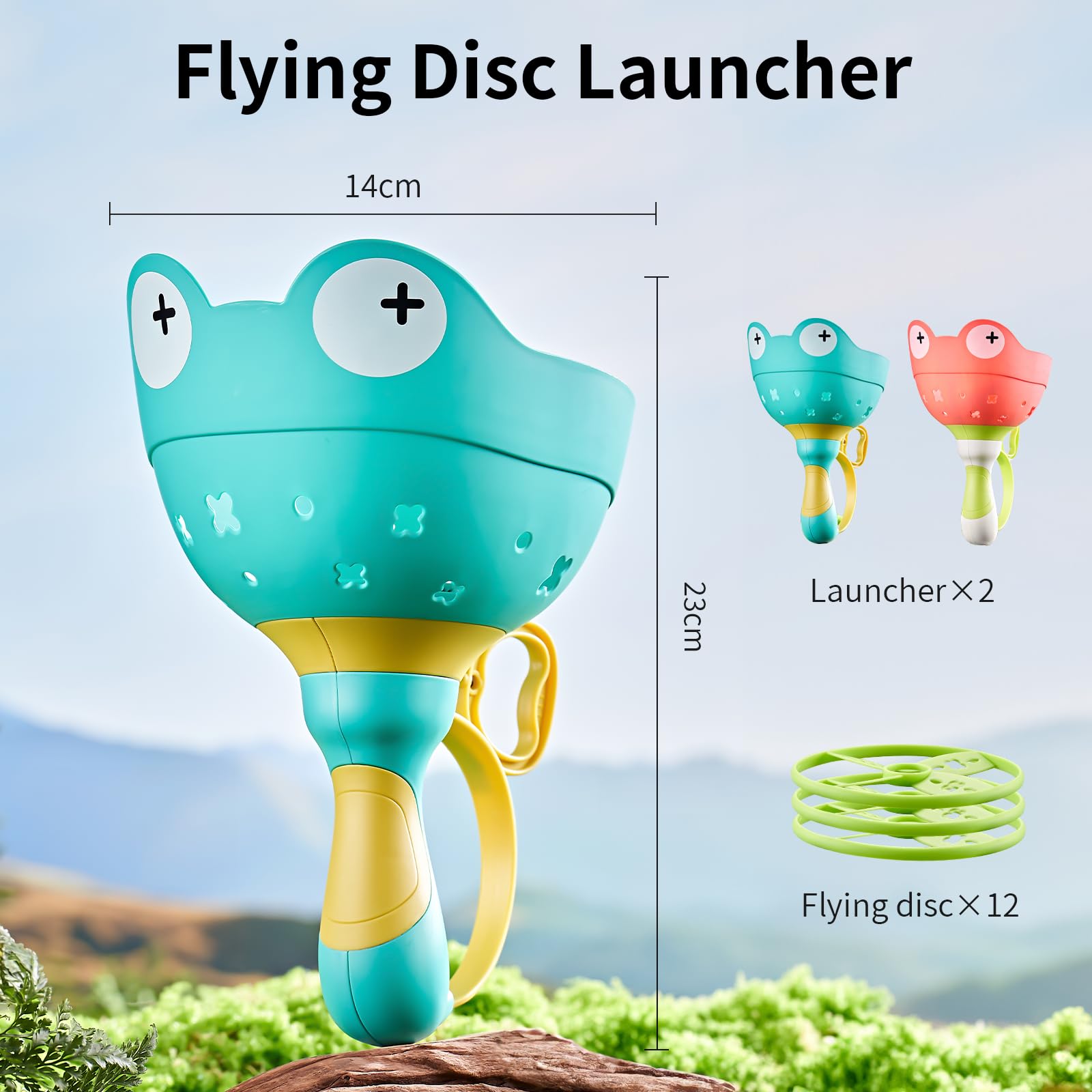 **Best Outdoor Flying Disc Launcher Toy for Kids Ages 4-8 – Fun & Safe Outdoor Play Toy for Boys & Girls – Perfect Birthday & Easter Gift for Children – Great for Backyard, Park & Beach Games**