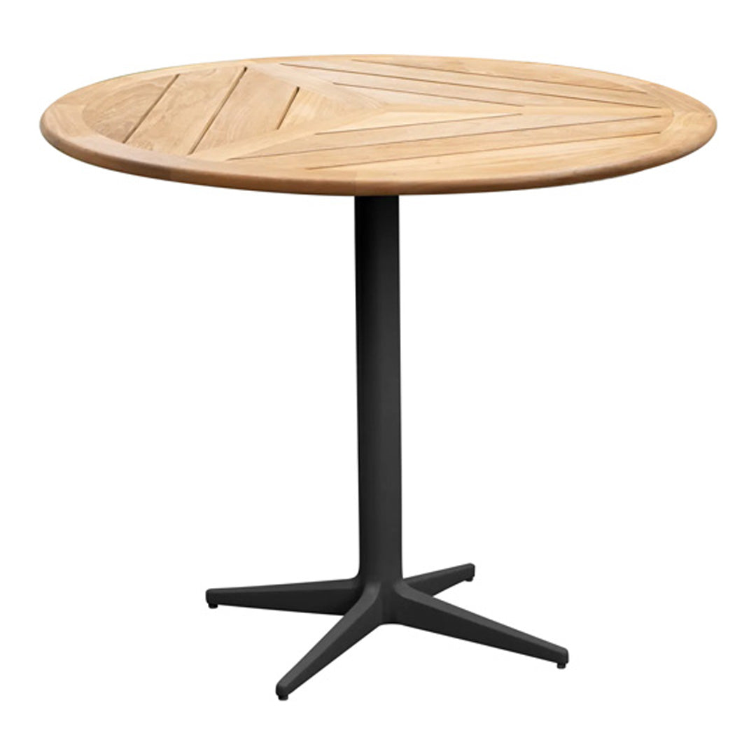 Round Drop Outdoor Cafe Table - Patio Dining & Garden Furniture for Restaurants, Coffee Shops & Backyard Decor