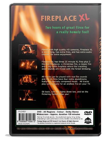 Fire Dvd - Fireplace XL - Extra Long Open Hearth Fires with Crackling Wood Sounds for Relaxation, Meditation, and Cozy Winter Nights