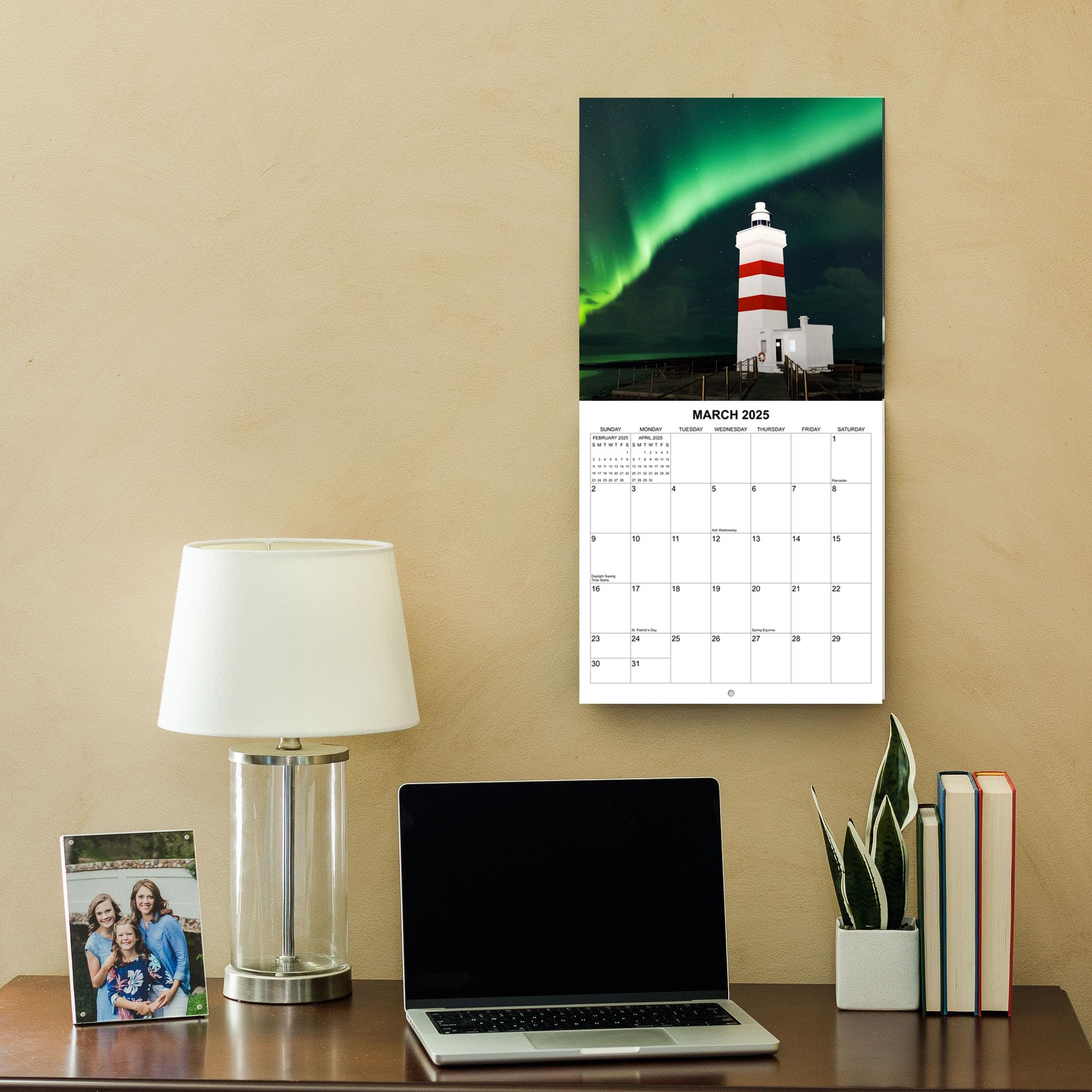 2025 Lighthouses Monthly Wall Calendar - 12