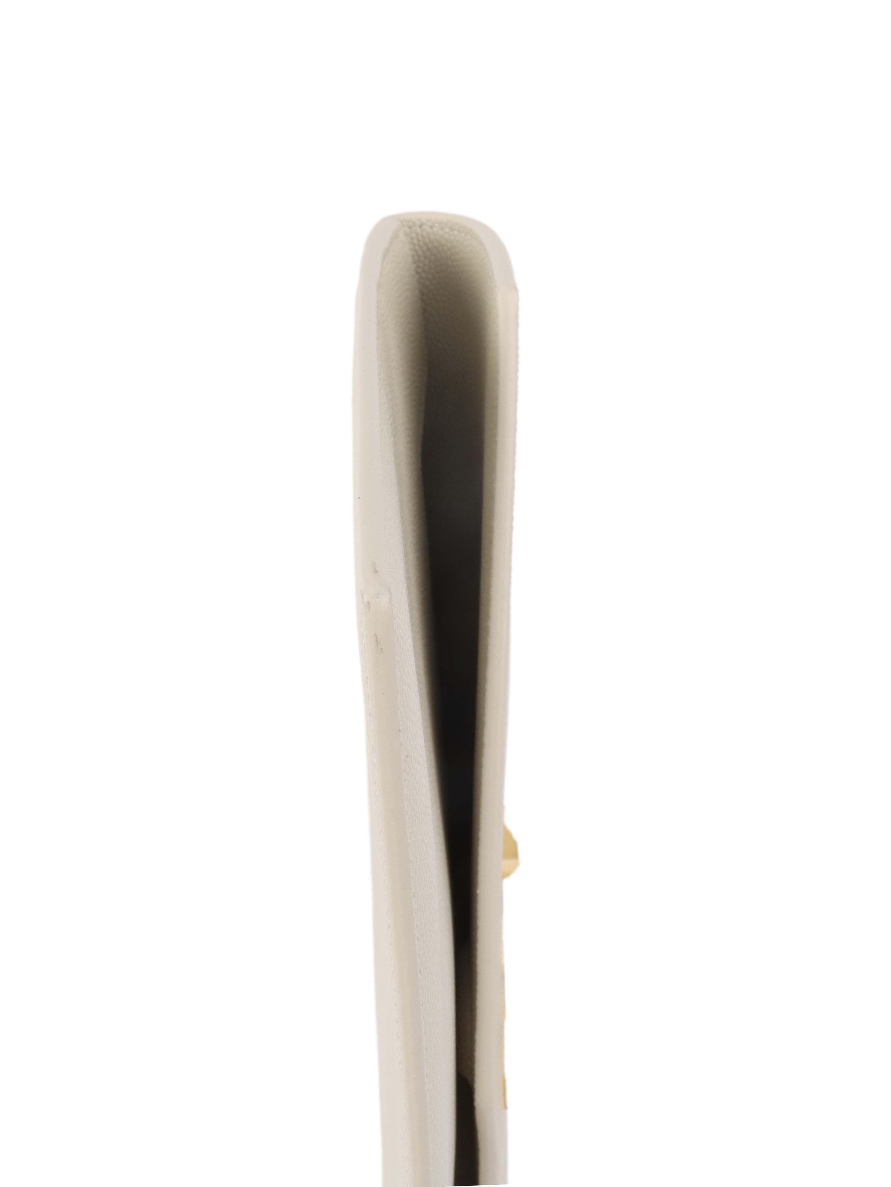 Saint Laurent Medium White Clutch Bag for Women | Elegant Evening Purse for Parties, Weddings & Special Occasions