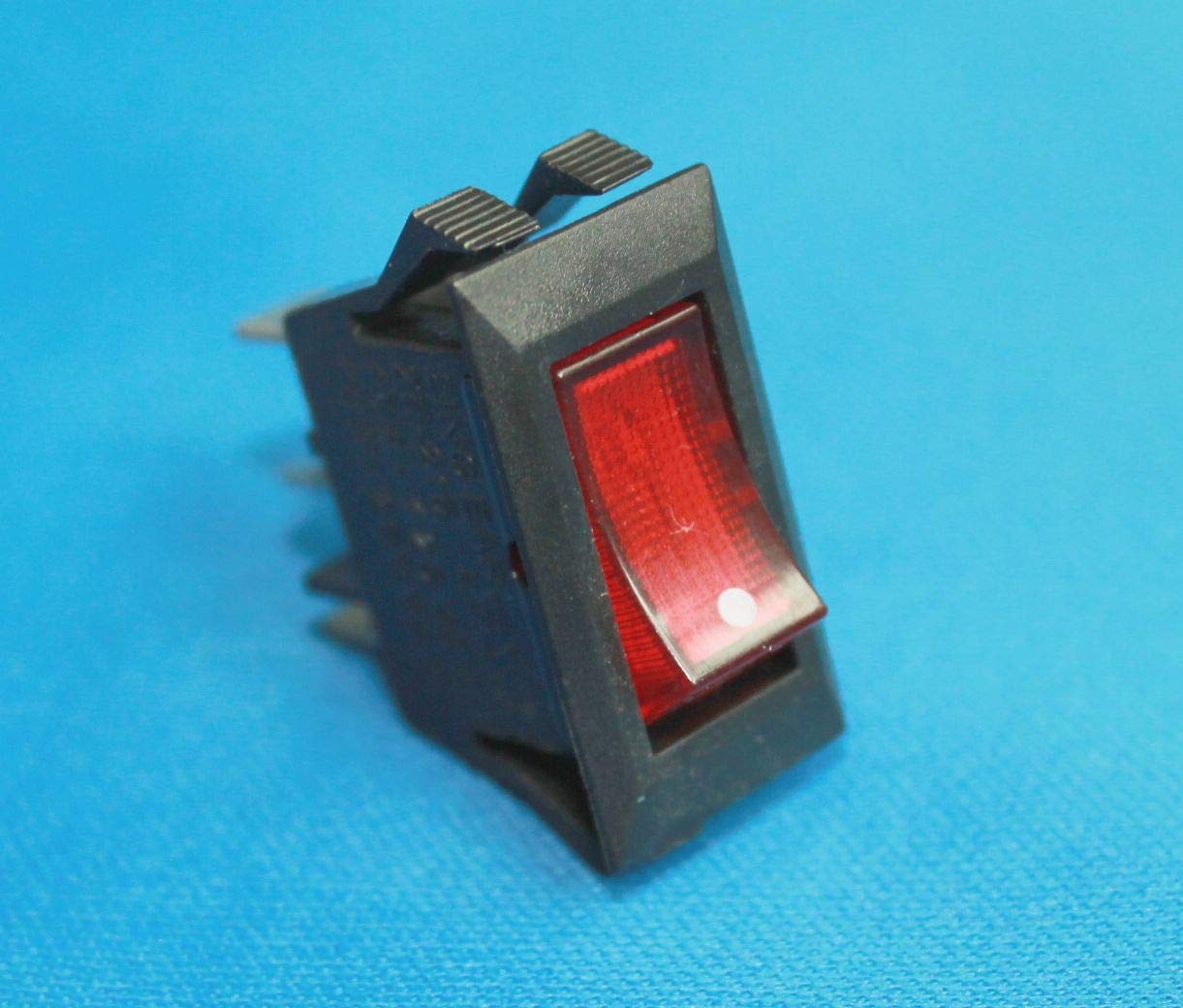 Illuminated Red Rocker Switch ZE-215 - 120V 15A Heavy Duty Toggle for Heaters & Appliances (2-Pack) - Perfect for Home, Workshop & Industrial Use