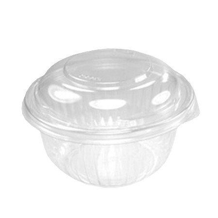 Dart PET12BCD 12 oz Clear PET Plastic Bowls with Dome Lids - Case of 252 (252 Bowls & Lids) - Perfect for Catering, Takeout, Parties, and Food Storage