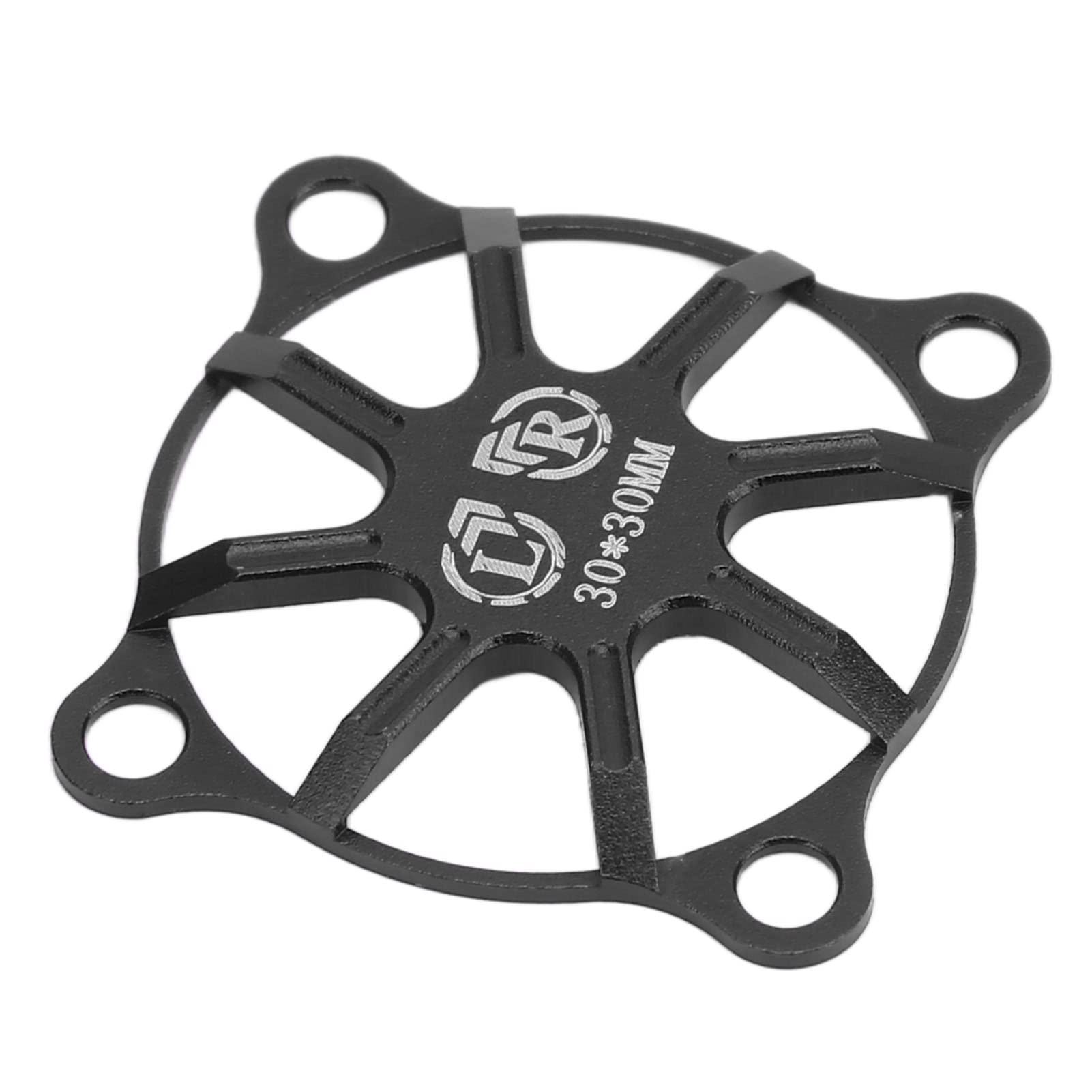 30x30mm Black Aluminum Alloy Cooling Fan Cover for Remote Control Cars & Electric Motors - Perfect for RC Vehicles, Drones, and DIY Electronics Cooling Solutions