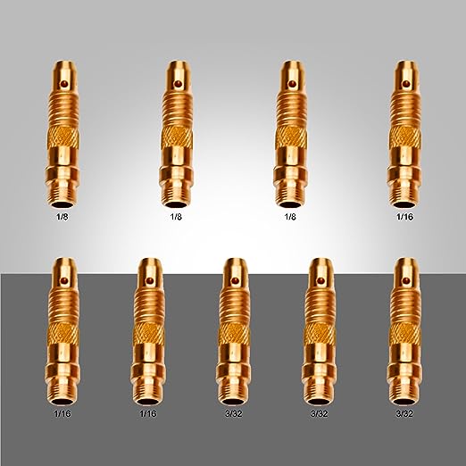 SSimder WP17 TIG Welding Consumables Pack - 28Pcs Tungsten Electrodes, Cups & Accessories for TIG Welding Machines | Perfect for DIY, Metal Fabrication & Automotive Repair