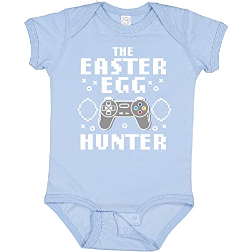 Inktastic Happy Easter Egg Hunter Gamer Baby Bodysuit - Cute Easter Outfit for Babies & Toddlers - Perfect for Easter Egg Hunts, Family Photos & Holiday Celebrations