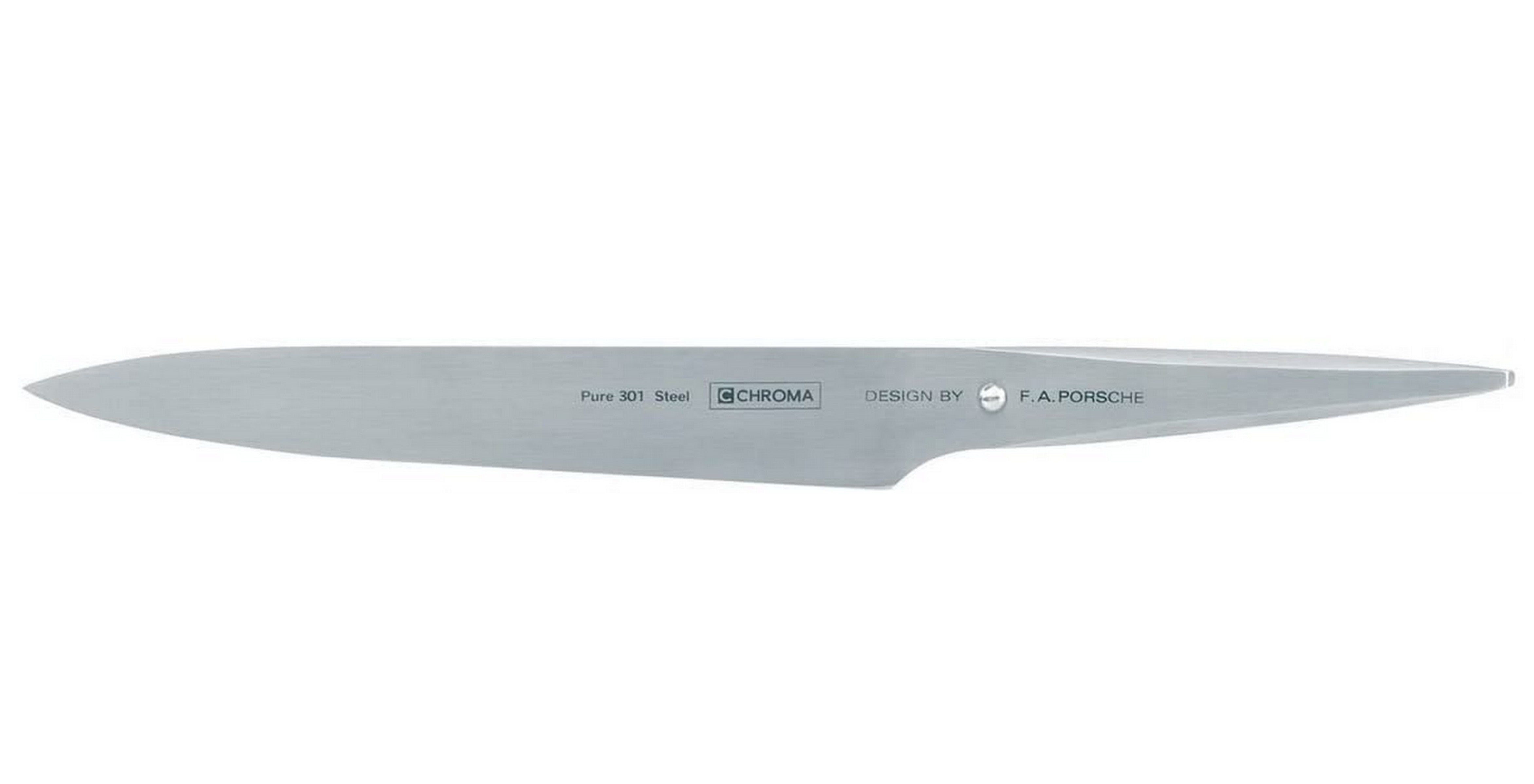Chroma Type 301 8-inch Carving Knife - Premium German Kitchen Knife Designed by F.A. Porsche | High-Quality Stainless Steel Blade for Meat, Roast & Holiday Turkey Carving | Professional Chef & Home Cooking Essential
