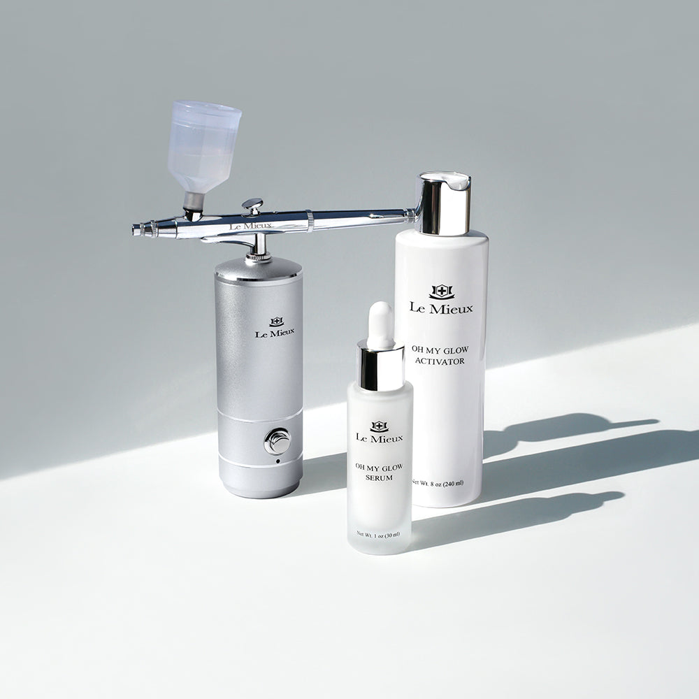 OMG Let's Glow Trio - 3-Piece Skincare Set for Radiant Skin | Brightening Serum, Hydrating Moisturizer & Illuminating Cream | Perfect for Night Routine & Special Occasions