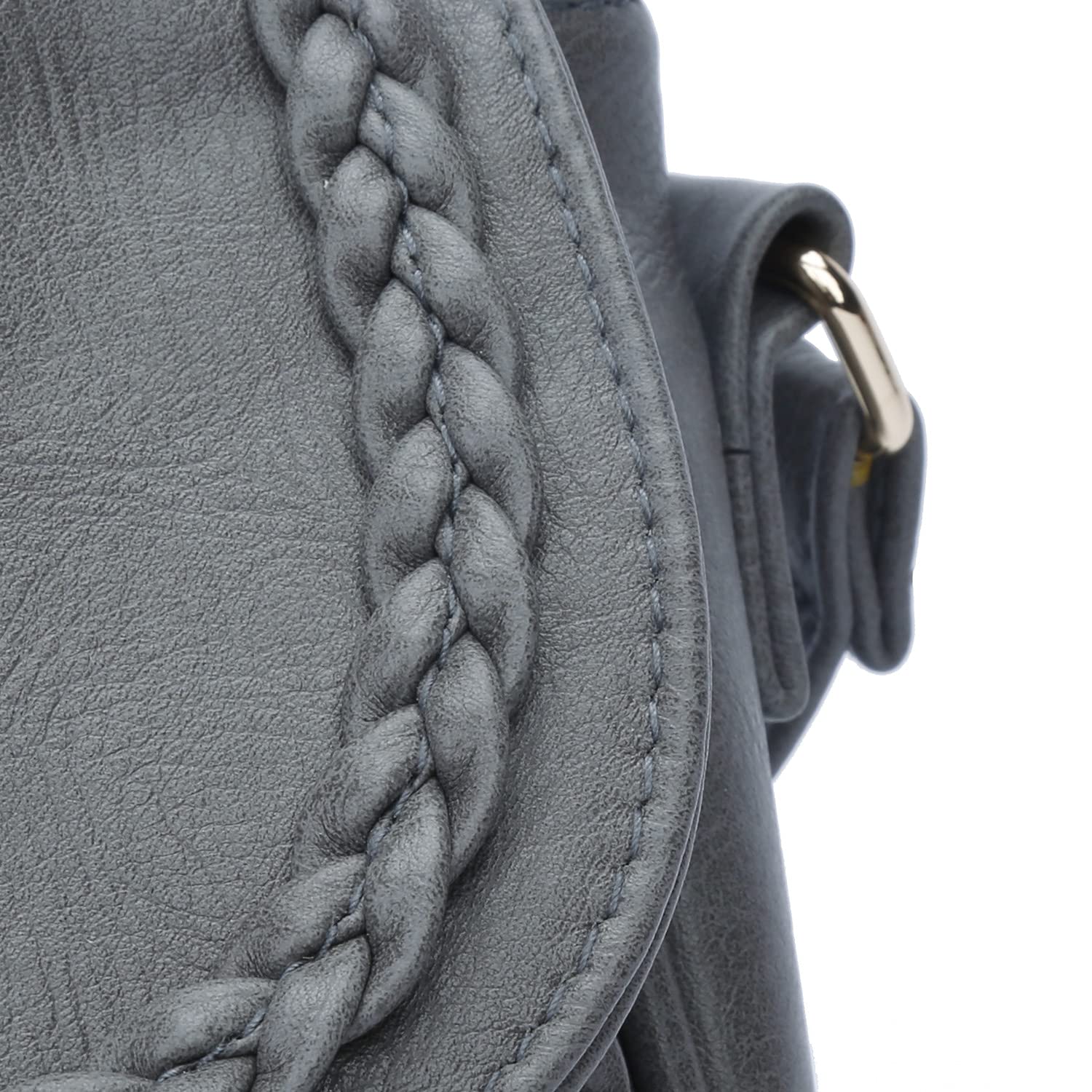 KKXIU Women's Casual Flap Saddle Crossbody Bag with Tassel - Stylish Purse for Everyday Use, Travel & Shopping