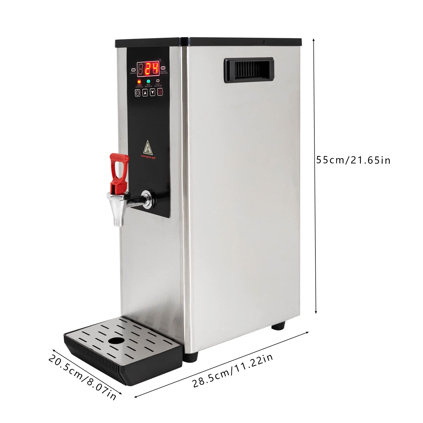 Commercial Hot Water Dispenser 10L/2.64Gal - 2400W Electric Water Boiler with Auto Shut-Off for Tea, Coffee, Dessert Shops & Hotels - Fast 35L/H Heating - Perfect for High Volume Beverage Service