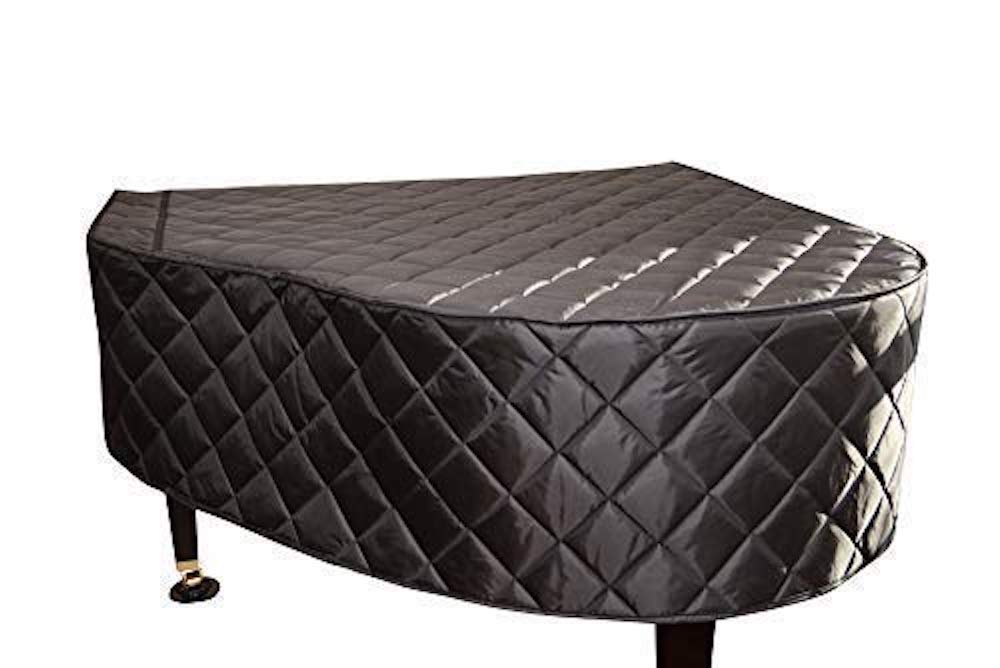Premium Black Quilted Custom Piano Cover for 6' - 6'3