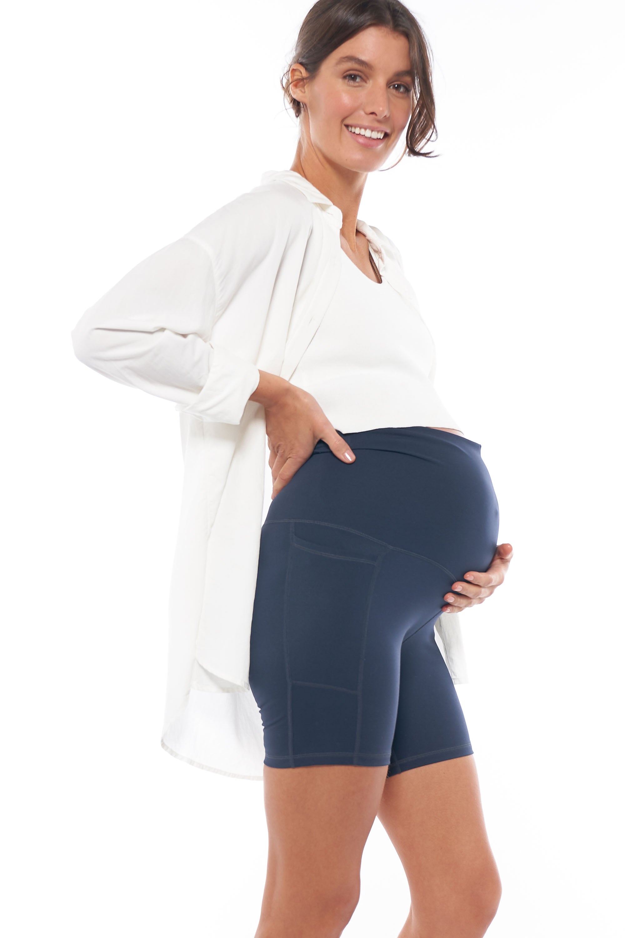 BodyHold™ Pocket Dial Bike Shorts - High Waist Cycling Shorts for Women with Pockets, Breathable & Moisture-Wicking - Perfect for Cycling, Running, Gym & Outdoor Activities