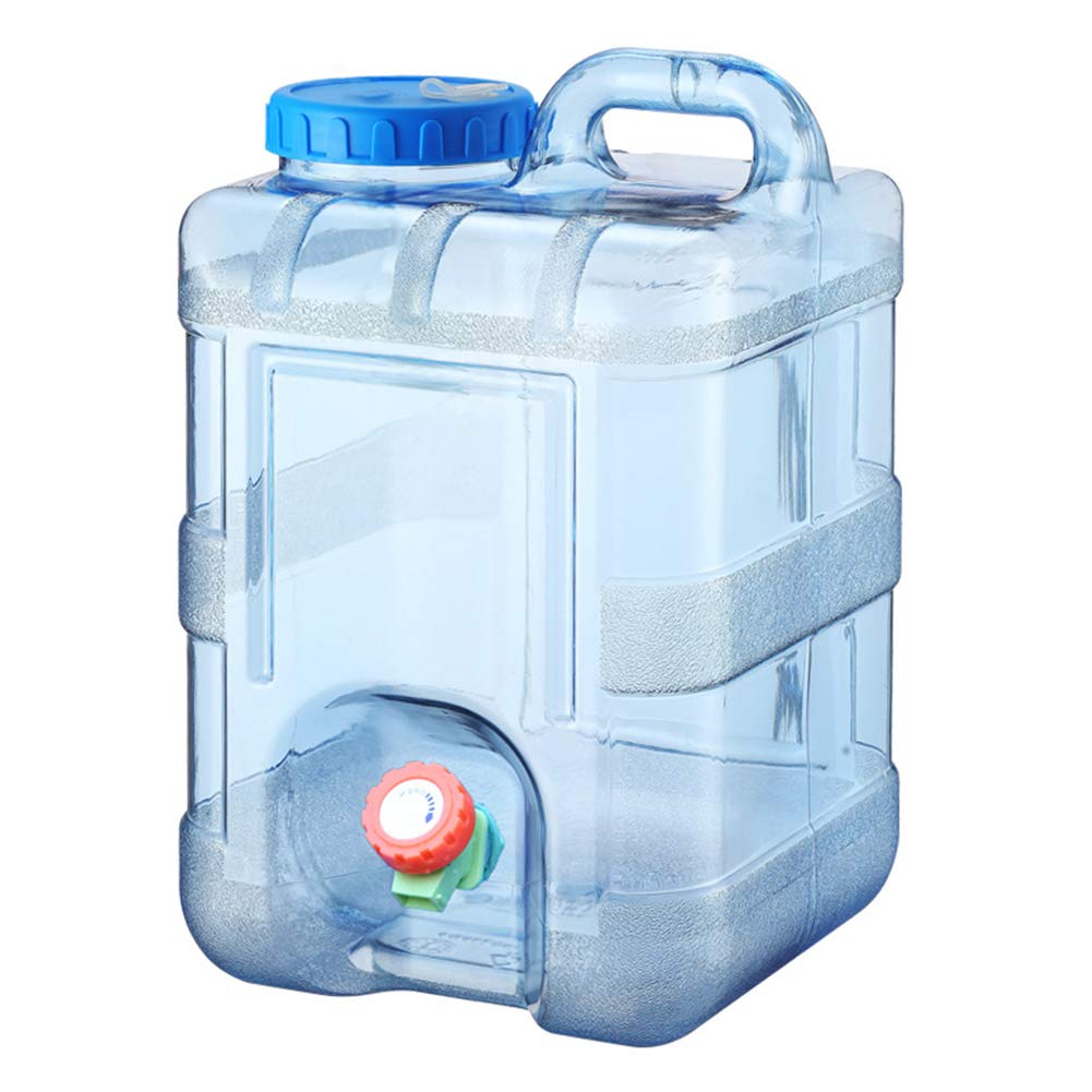 DHYED 2 Gallon Water Container with Spigot - Reusable Plastic Water Storage Jug for Emergency, Camping, Outdoor Activities, Car Travel & Home Use - Portable Water Dispenser for Hiking, Road Trips & Disaster Preparedness