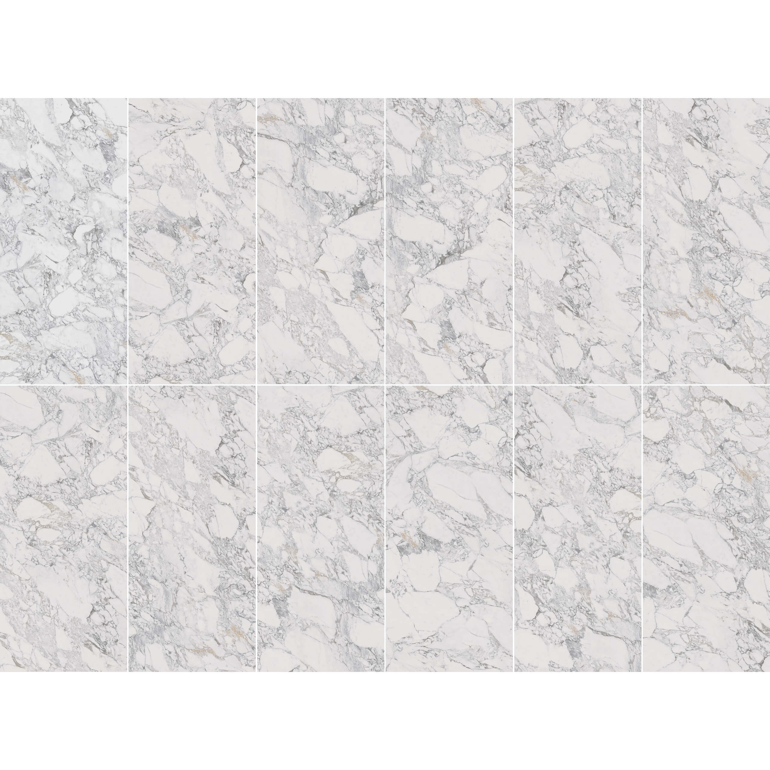 Premium Megaslim Slab Arabescato Marble - 2700x1200x6 mm - Large Thin Porcelain Tile for Kitchen Backsplash, Bathroom Walls & Flooring | Elegant Home & Commercial Use