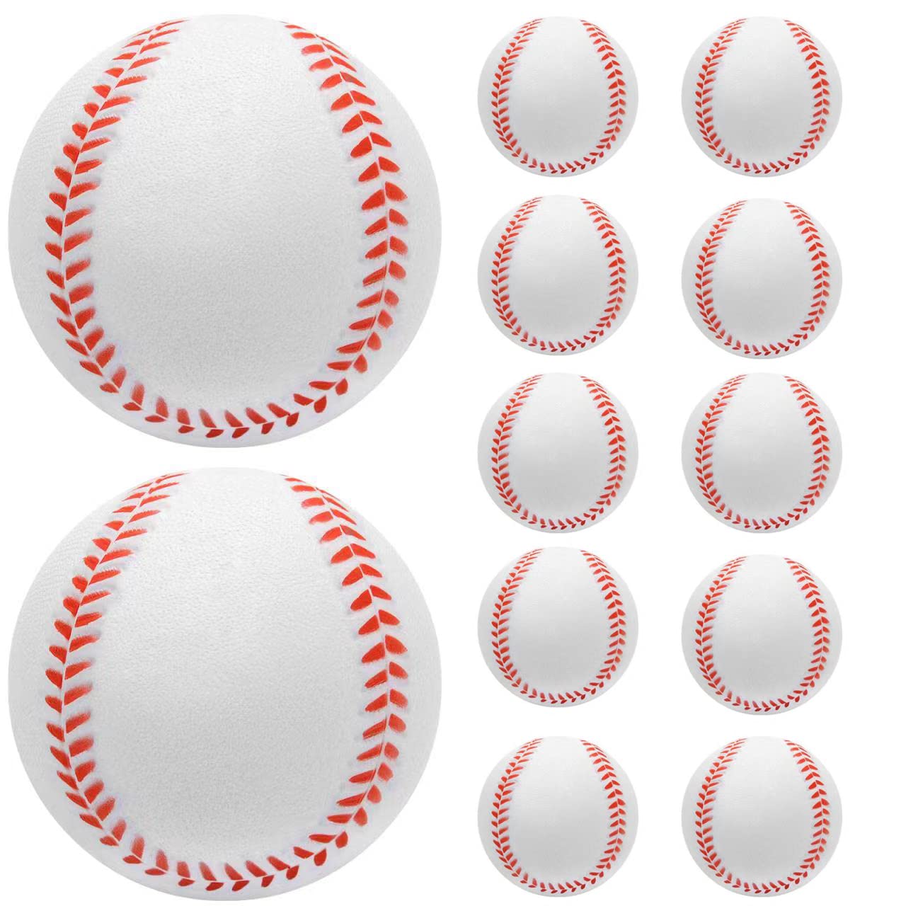 12 Pack Soft Foam Baseballs - 9 Inch Training Softballs for Catching, Throwing & Hitting Practice | Perfect for Kids, Backyard Games & Baseball Drills