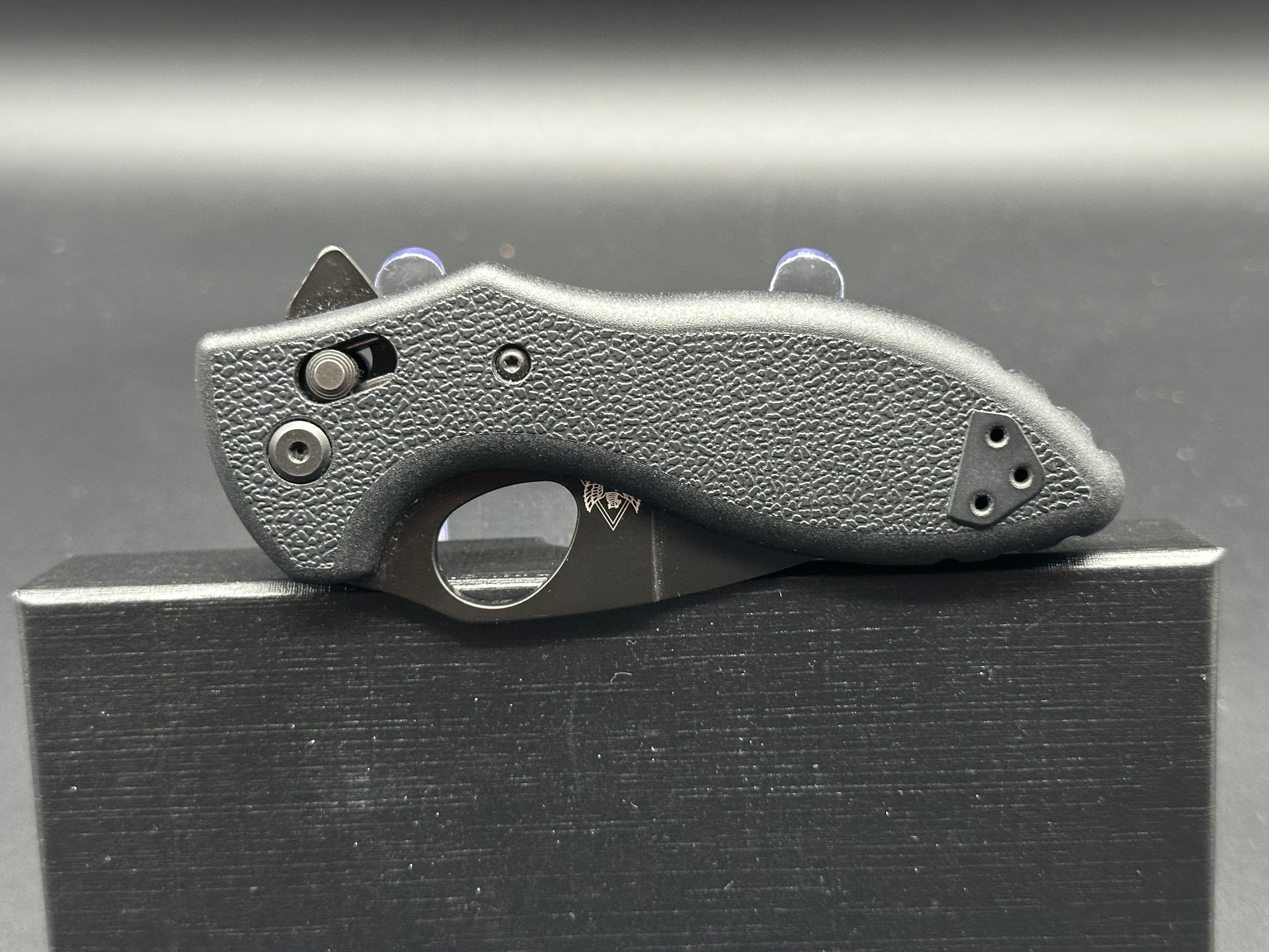 Ka Bar TDI Flipper Folder Knife - Black GFN Coated Blade, 3