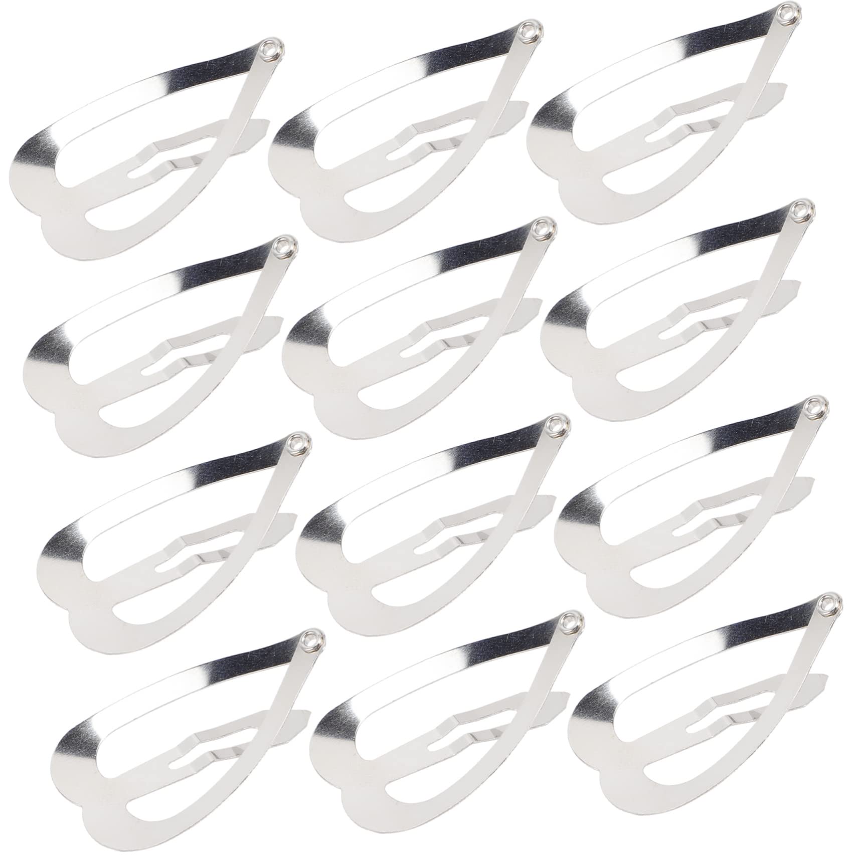 BIUDECO 2 Sets Fashionable Metal Heart Hair Clips for Women - Decorative Hair Pins & Barrettes (200pcs) - Perfect for Parties, Weddings, and Everyday Hairstyling