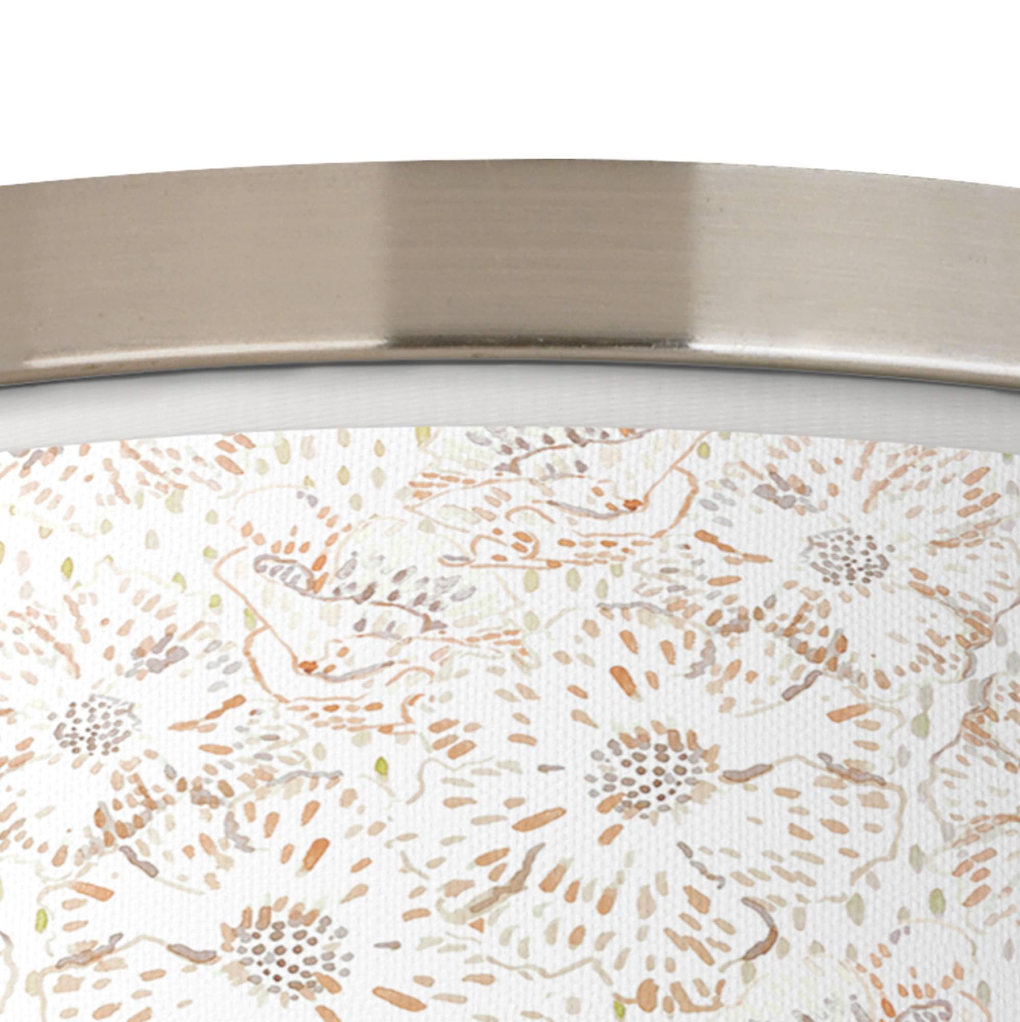 Energy Efficient Windflowers Giclee Ceiling Light with Printed Shade - Modern Floral Lighting for Bedroom, Living Room & Dining Room