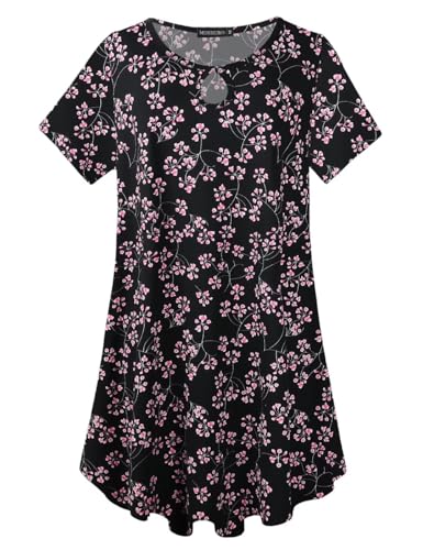 Pink Black Floral