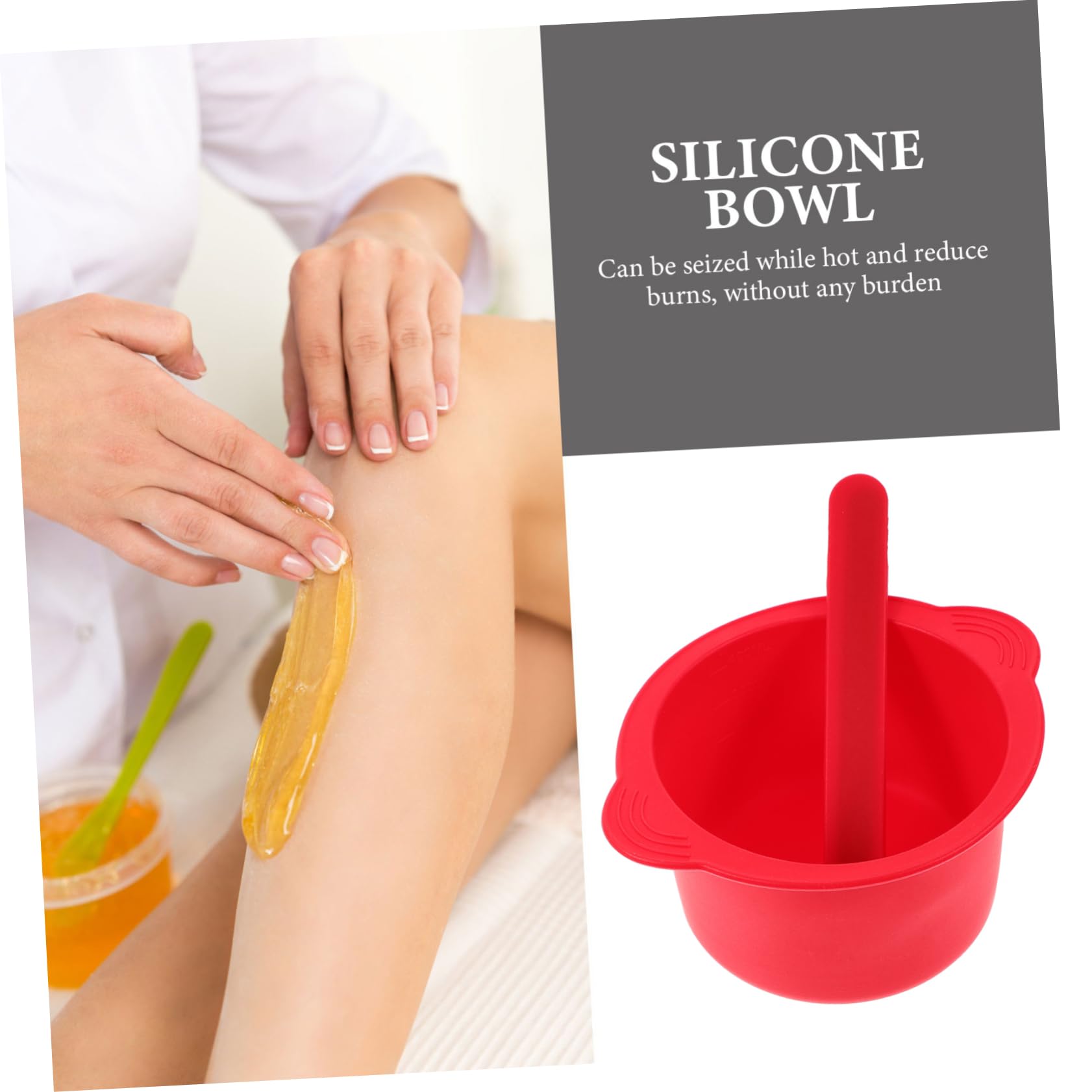 FRCOLOR Red Wax Warmer Replacement Bowl - Silicone Wax Melting Bowl for Hair Removal, Reusable Wax Warmer Liner for Professional & Home Use - Perfect for Salon, Spa & DIY Beauty Treatments