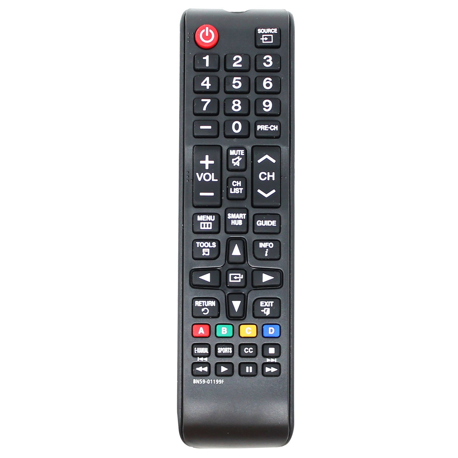 Samsung TV Remote Control Replacement for UN55KU6600FXZA - Compatible with BN59-01199F, Universal Remote for Samsung Smart TVs - Perfect for Home Entertainment & Easy TV Setup