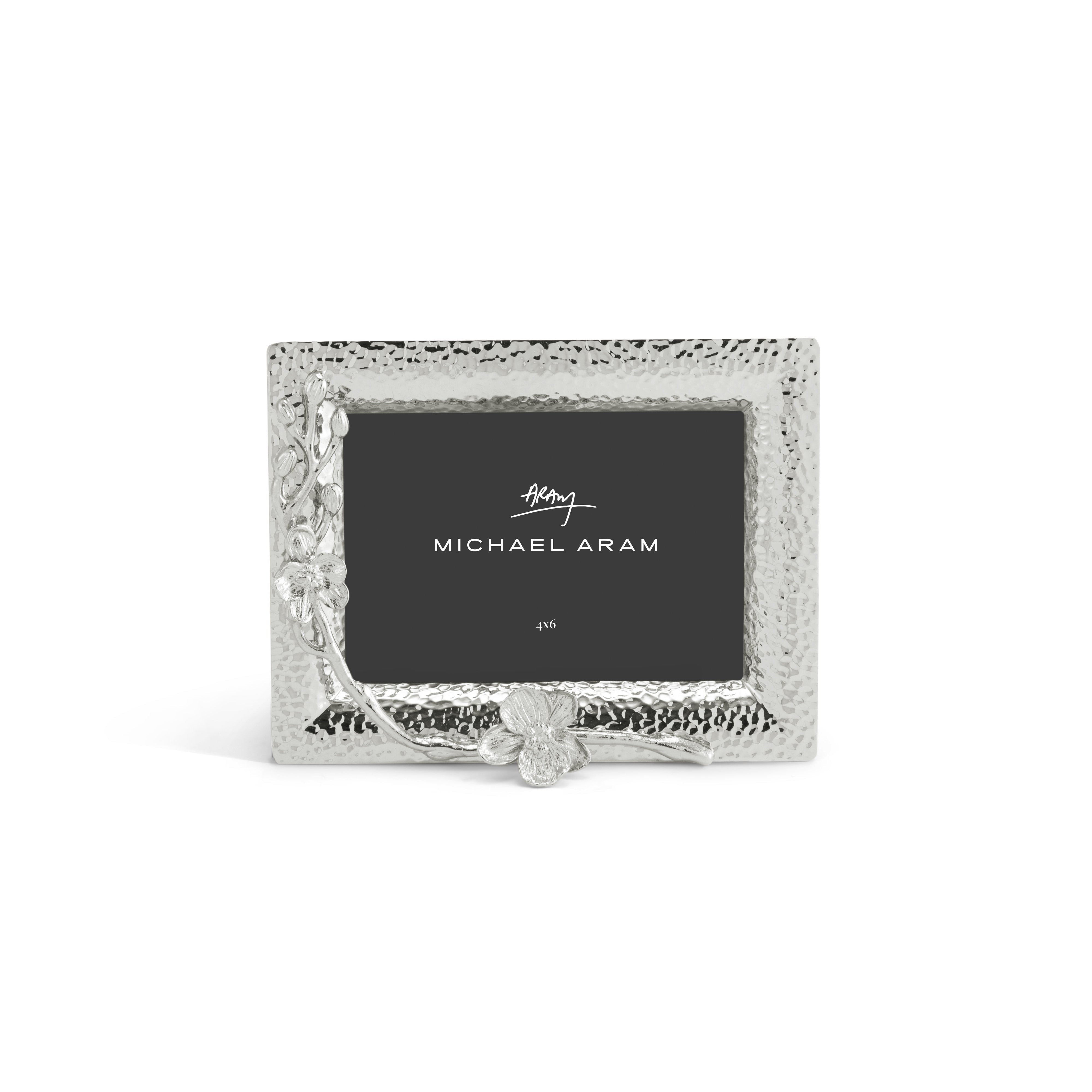 Elegant White Orchid Picture Frame - Perfect for Home Decor, Wedding Photos & Wall Art Displays