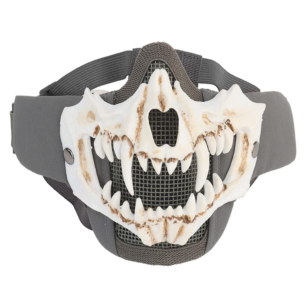 Tactical Airsoft Half Face Mask - Steel Wire Mesh Protection Gear for Outdoor Shooting & Skull Safety | Perfect for Airsoft Games, Military Training & Cosplay