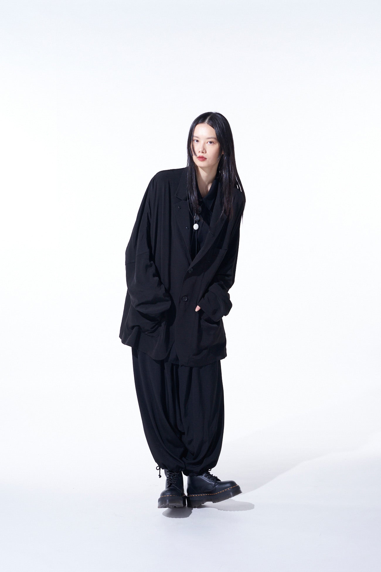 CREPE de CHINE BALLOON SAROUEL PANTS - Women's Flowy Wide Leg Lounge Pants for Yoga, Meditation & Boho Fashion