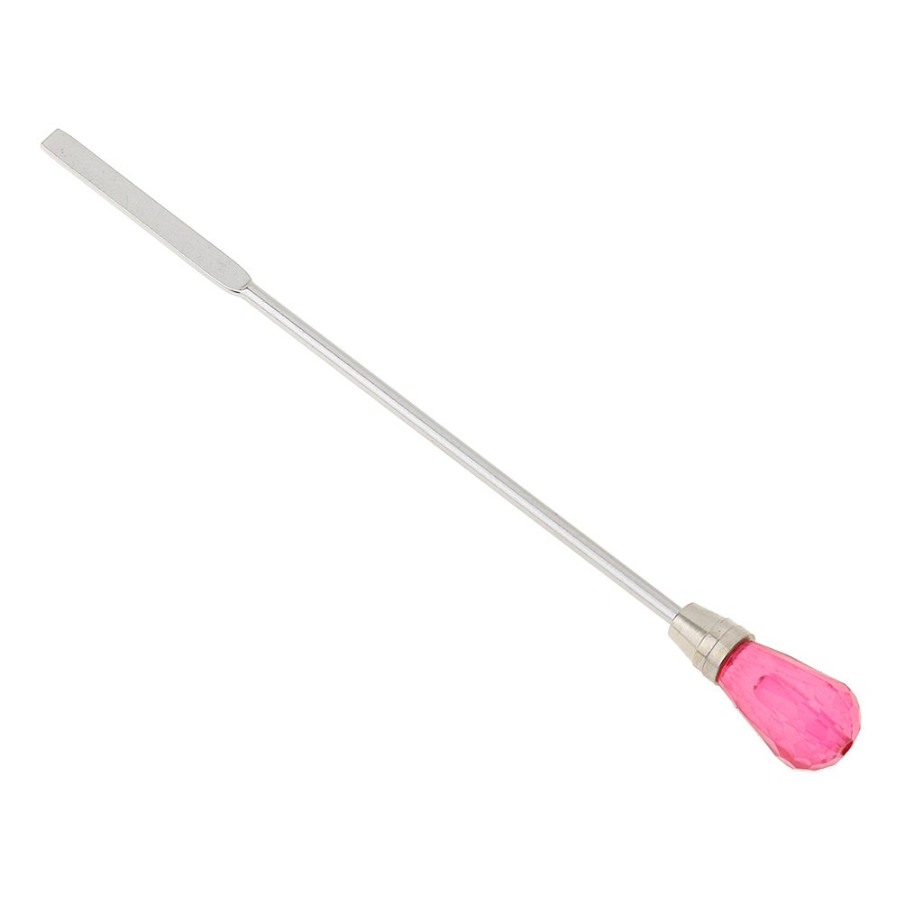 VMS INDIA Permanent Makeup Eyebrow Tattoo Pigment Mixing Tool - Stainless Steel Stirring Rod & Spatula Set for Microblading, Ombre Brows & Cosmetic Tattooing - Professional Salon & Home Use Beauty Accessories