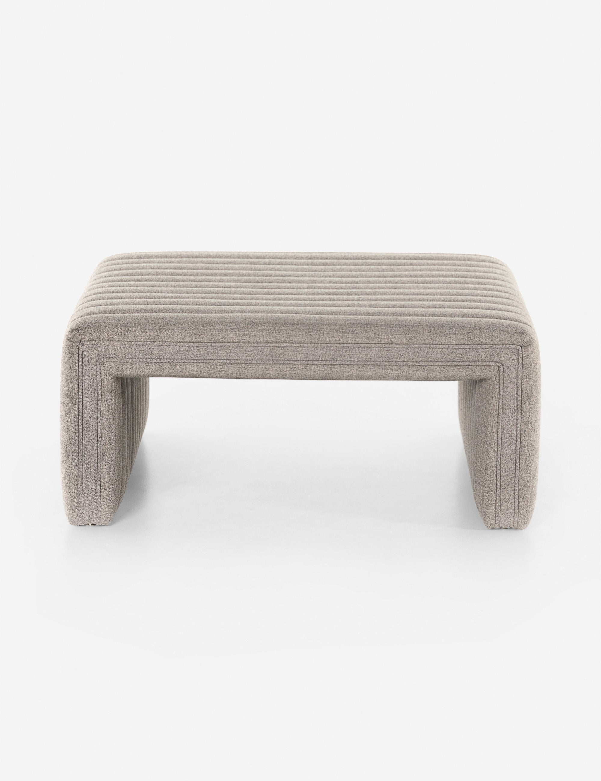 Gavin Square Ottoman - Modern Storage Ottoman with Tufted Top, Sturdy Wooden Legs - Perfect for Living Room, Bedroom, or Nursery Storage and Seating