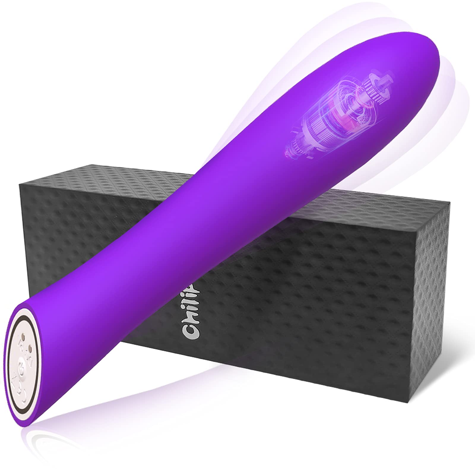 Powerful Rechargeable 7-Speed Vibrating Clitoral & G-Spot Stimulator - Waterproof Silicone Vibrator for Women & Couples - Purple - Perfect for Solo Play, Foreplay & Couples Intimacy