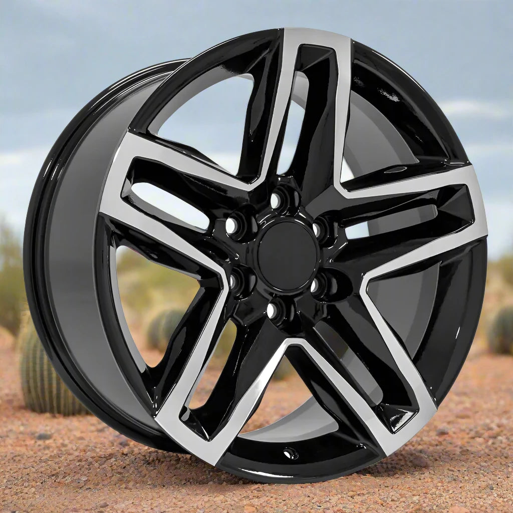 20 Inch Machined Replica Wheel Replacement for GM Trucks & Cadillac Escalade 20X9 Rim CV34B - Perfect for Off-Roading, Street Performance & Custom Truck Upgrades