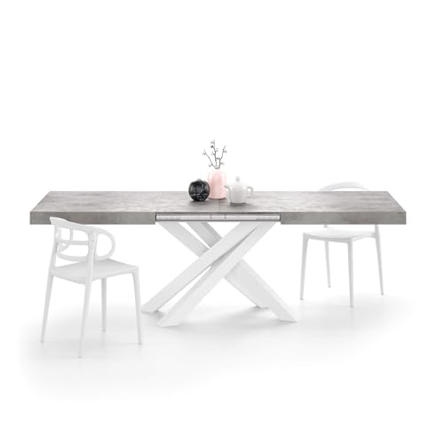 Concrete Grey Effect With White Legs
