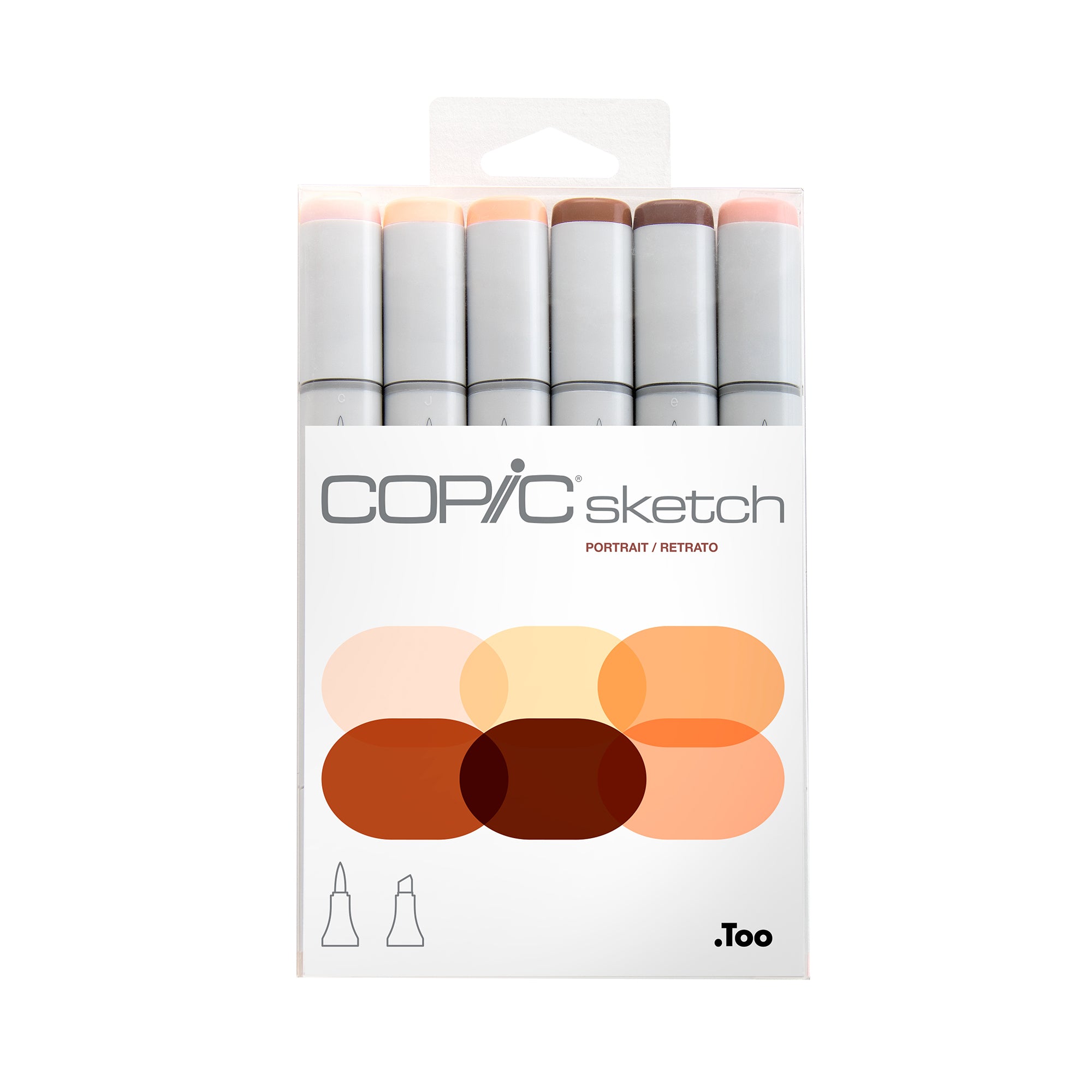 6 Pack Copic Sketch Markers - Professional Alcohol-Based Art Markers for Drawing, Sketching & Illustration - Perfect for Portrait Artists, Comic Creators & Designers - Ideal for Coloring Books, Manga & Anime Art