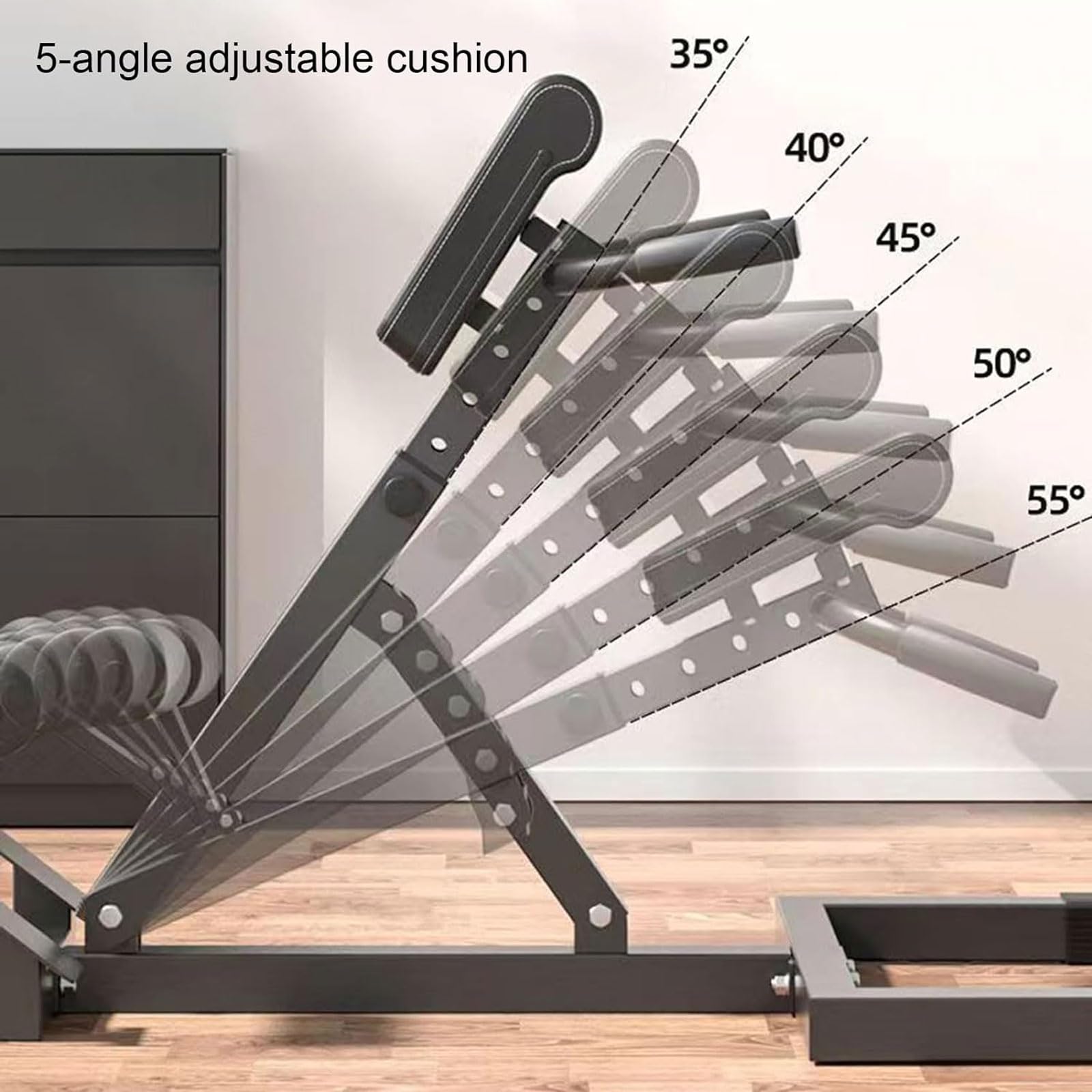 Multifunctional Roman Chair - Back Extension Machine for Core & Leg Workouts, Abdominal Exercise Equipment, Home Gym Strength Trainer (330lbs Max Capacity) - Perfect for Home Fitness, Cross Training & Full-Body Workouts