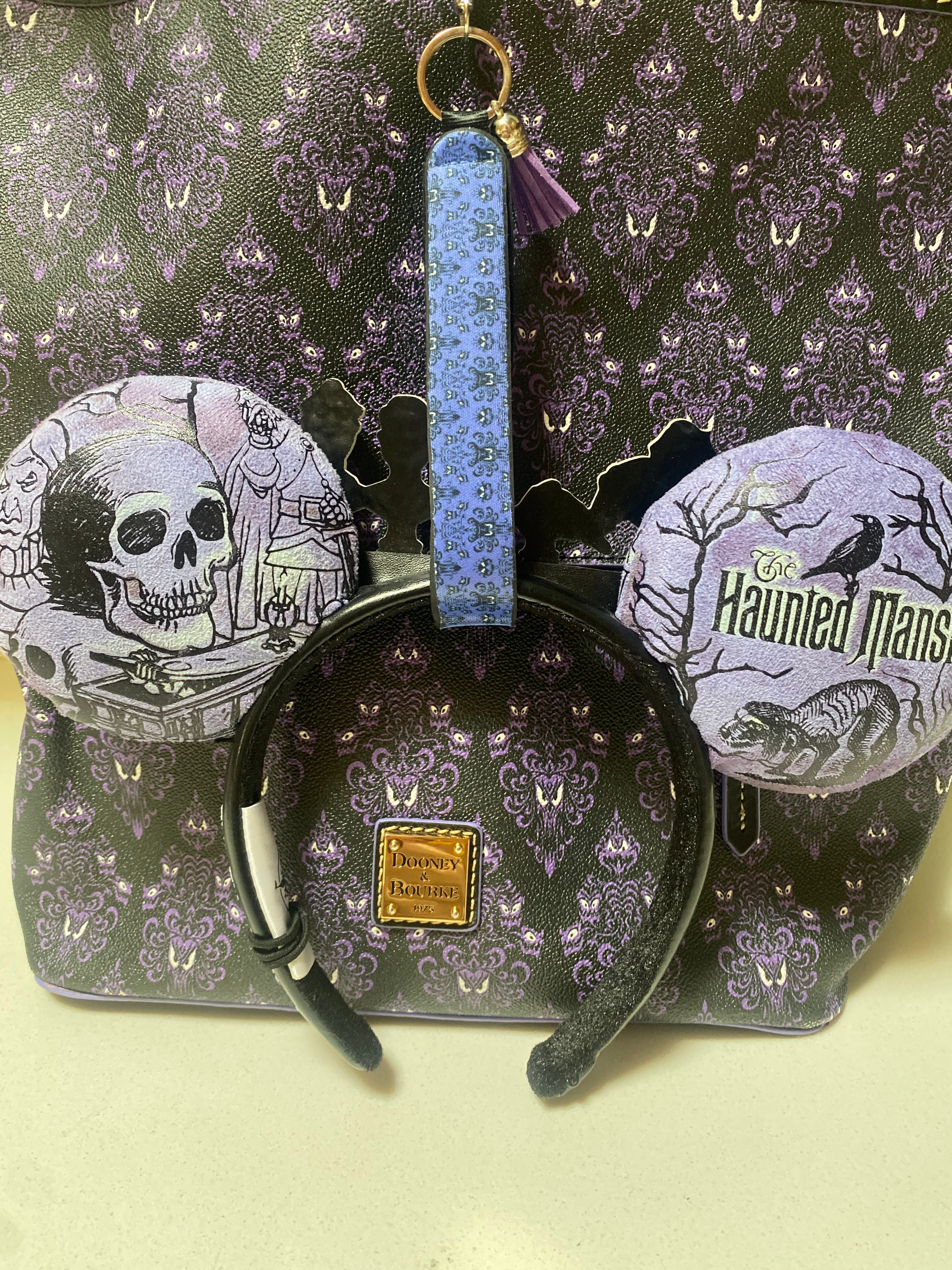 Haunted Mansion Wristlet & Bag Charm - Disney Park Inspired Accessory for Halloween, Cosplay, and Disneybounding Outfits
