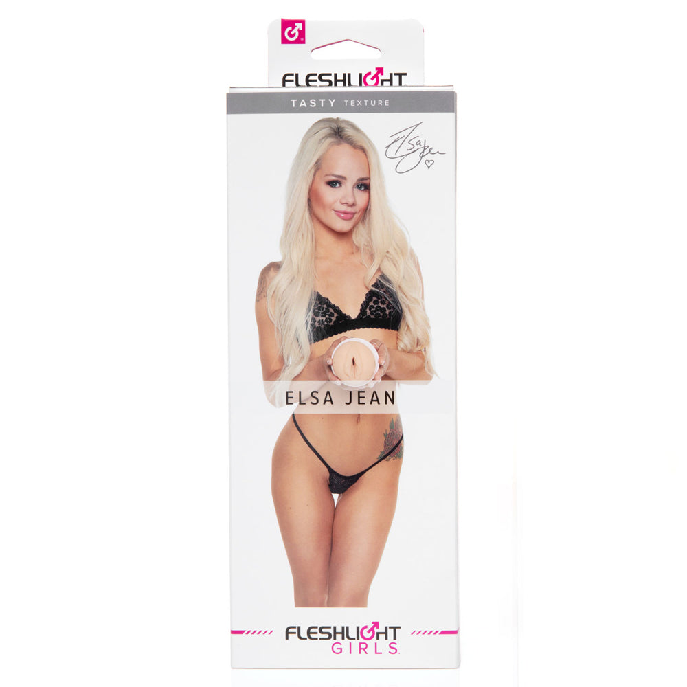 Elsa Jean Tasty Textured Vaginal Masturbator - Fleshlight Girls Adult Toy for Men | Realistic Feel & Stimulation | Perfect for Solo Play & Couples Fun