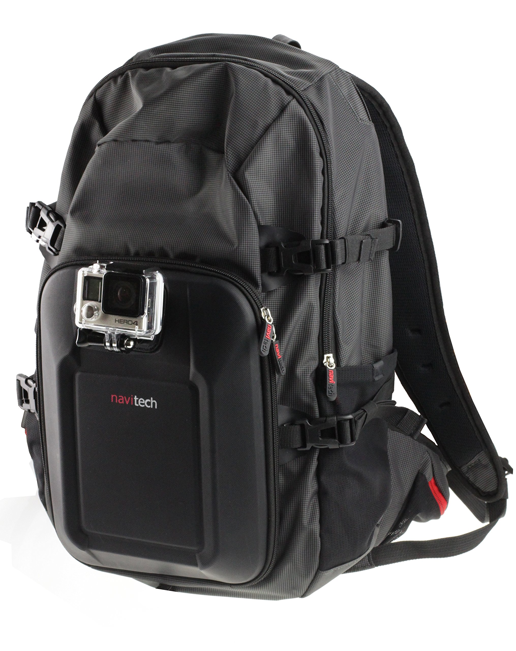 Navitech 18-in-1 Action Camera Backpack with Chest Strap - Waterproof Compatible with Crosstour, WiFi Full HD 1080P 2