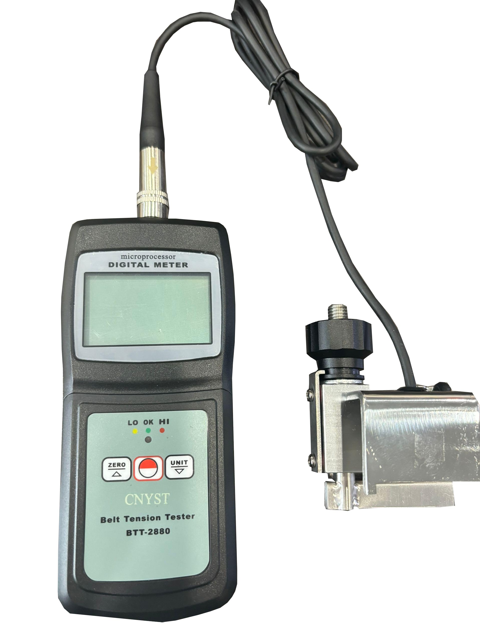 **Digital Belt Tension Tester 0-750N with LCD Display - High/Low/OK Indicator | Industrial & Automotive Belt Measurement Tool for Maintenance & Repair**