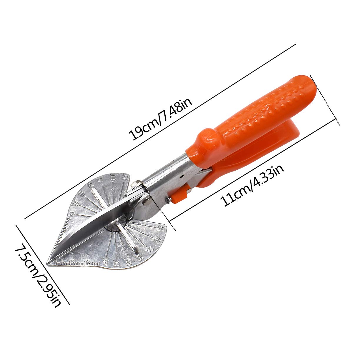 Qixuer 2-Piece Multi-Angle Miter Shears Set, Adjustable Miter Joint Cutter for Soft Wood - Perfect for DIY Woodworking, Home Improvement & Craft Projects