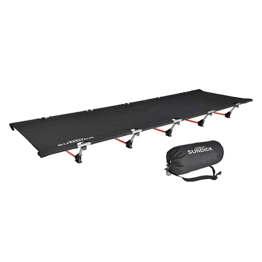 Ebriche Portable Folding Camping Cot - Heavy Duty 330LB Capacity, Compact & Lightweight for Outdoor Adventures, Hiking, Backpacking, Picnics - Perfect for Camping Trips, Beach Lounging, Guest Beds & Emergency Use - Ideal for Backyard, RV Travel & Survival Kits