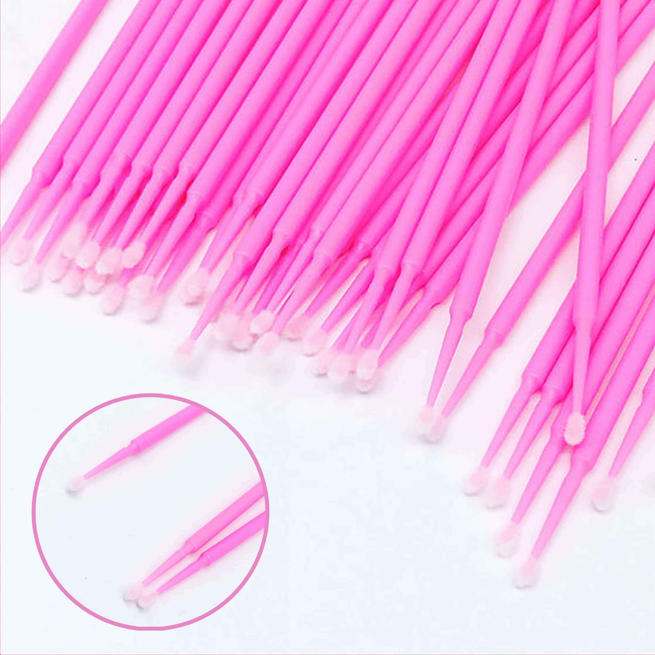 100Pcs Disposable Eyelash Applicator Brushes - Microfiber Lash Extension Tools for Professional Mascara Application & False Eyelash Glue - Perfect for Salon, Home Use & Makeup Artists