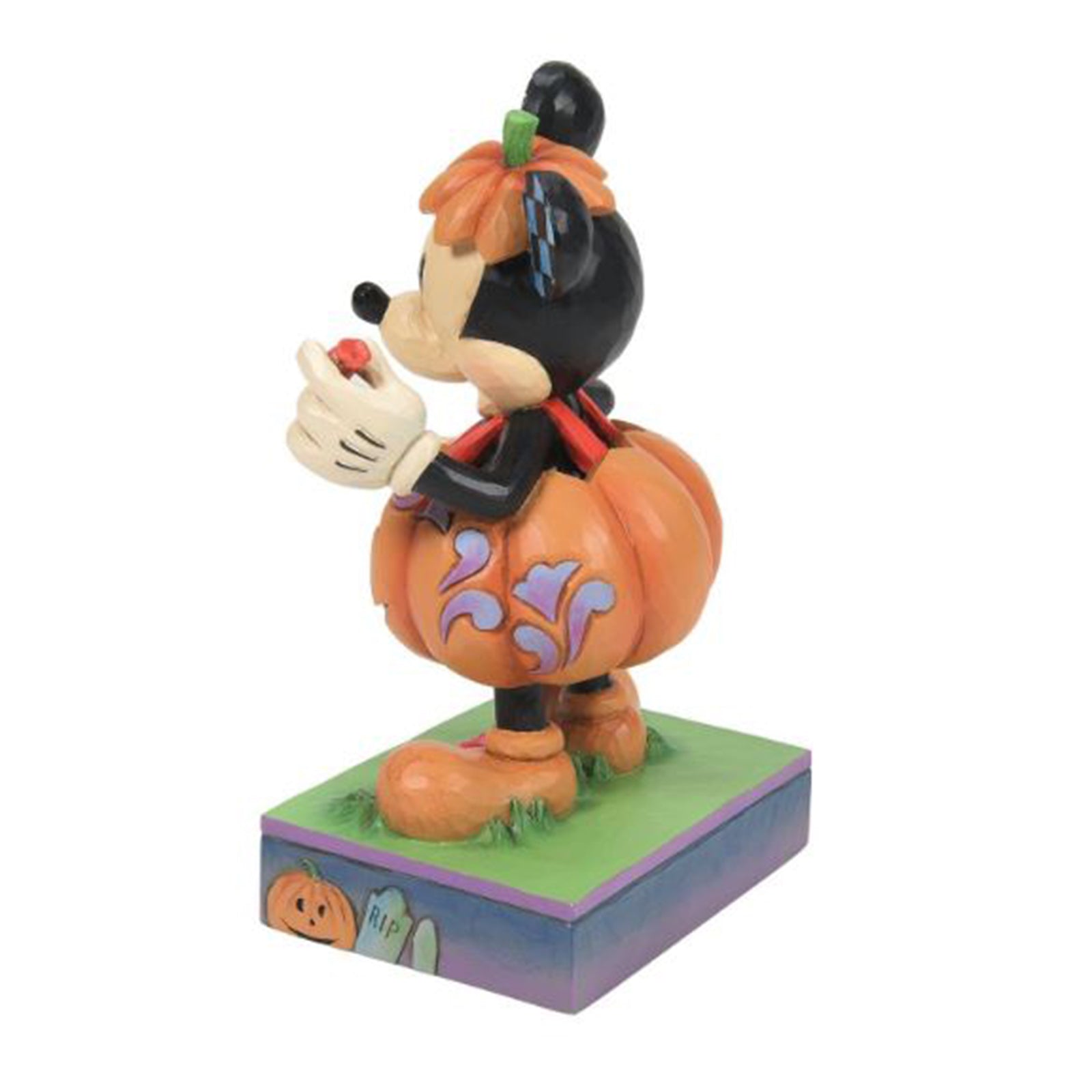 Enesco Disney Traditions Mick O'Lantern Mickey Mouse Pumpkin Costume Figurine - Halloween Decor & Disney Collectible for Home & Office Display