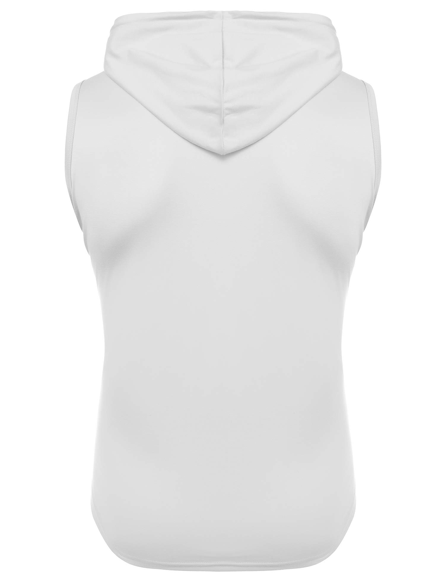 Babioboa Men's Workout Hooded Tank Top - Sleeveless Gym Hoodie for Bodybuilding & Muscle Training - Perfect for Weightlifting, Running & Fitness Training