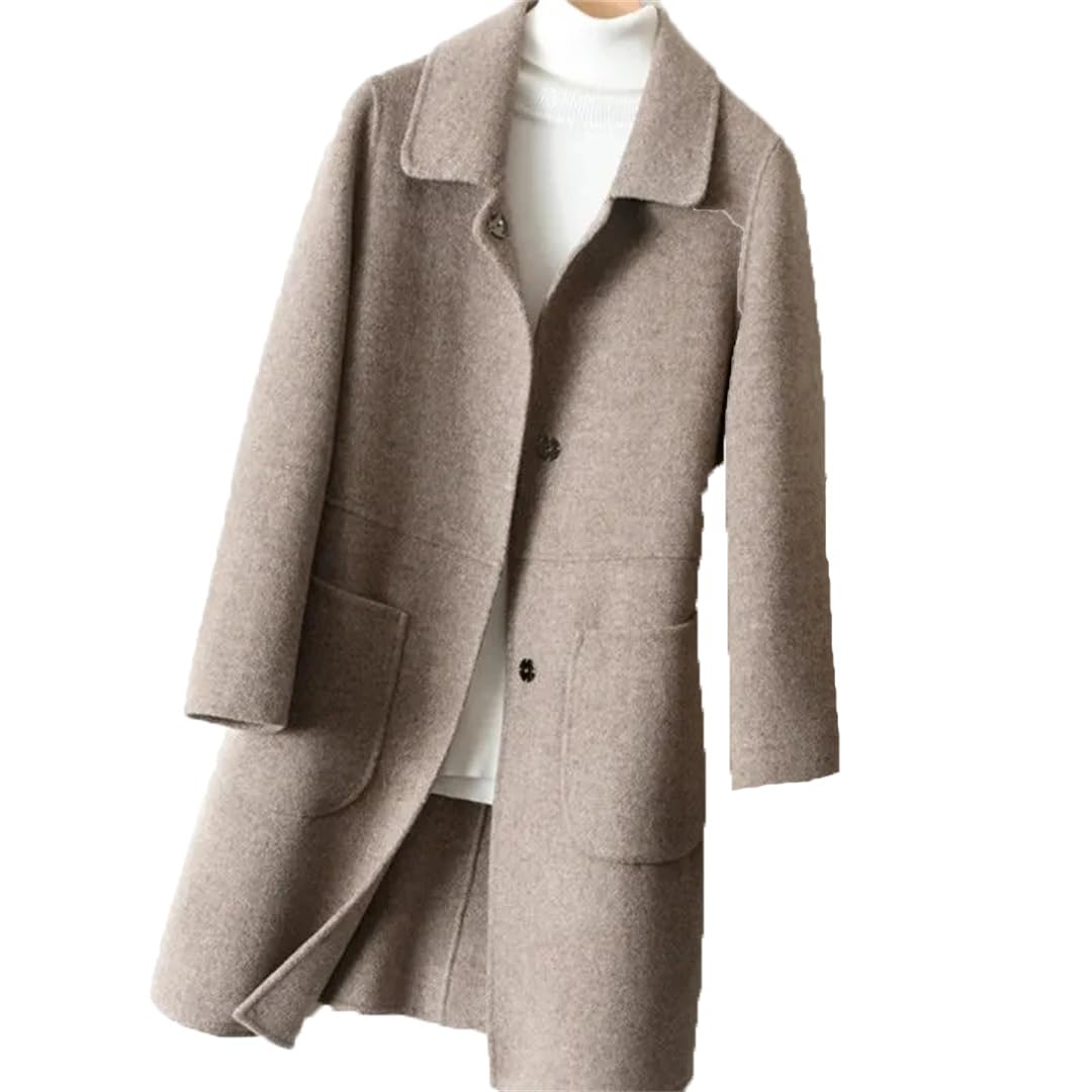 Women's Double Faced Cashmere Wool Coat Jacket - Warm Winter Outerwear for Women | Perfect for Office, Travel & Formal Occasions