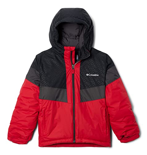 Mountain Red, Black Bolted Mtns Embossed