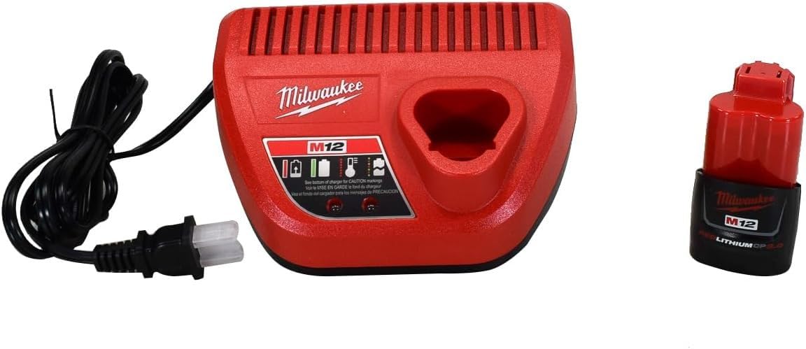 Milwaukee 2534-21 12V Cordless Pruner Shears Kit with Battery and Charger - Lightweight Electric Hedge Trimmer for Gardening, Landscaping & Tree Care