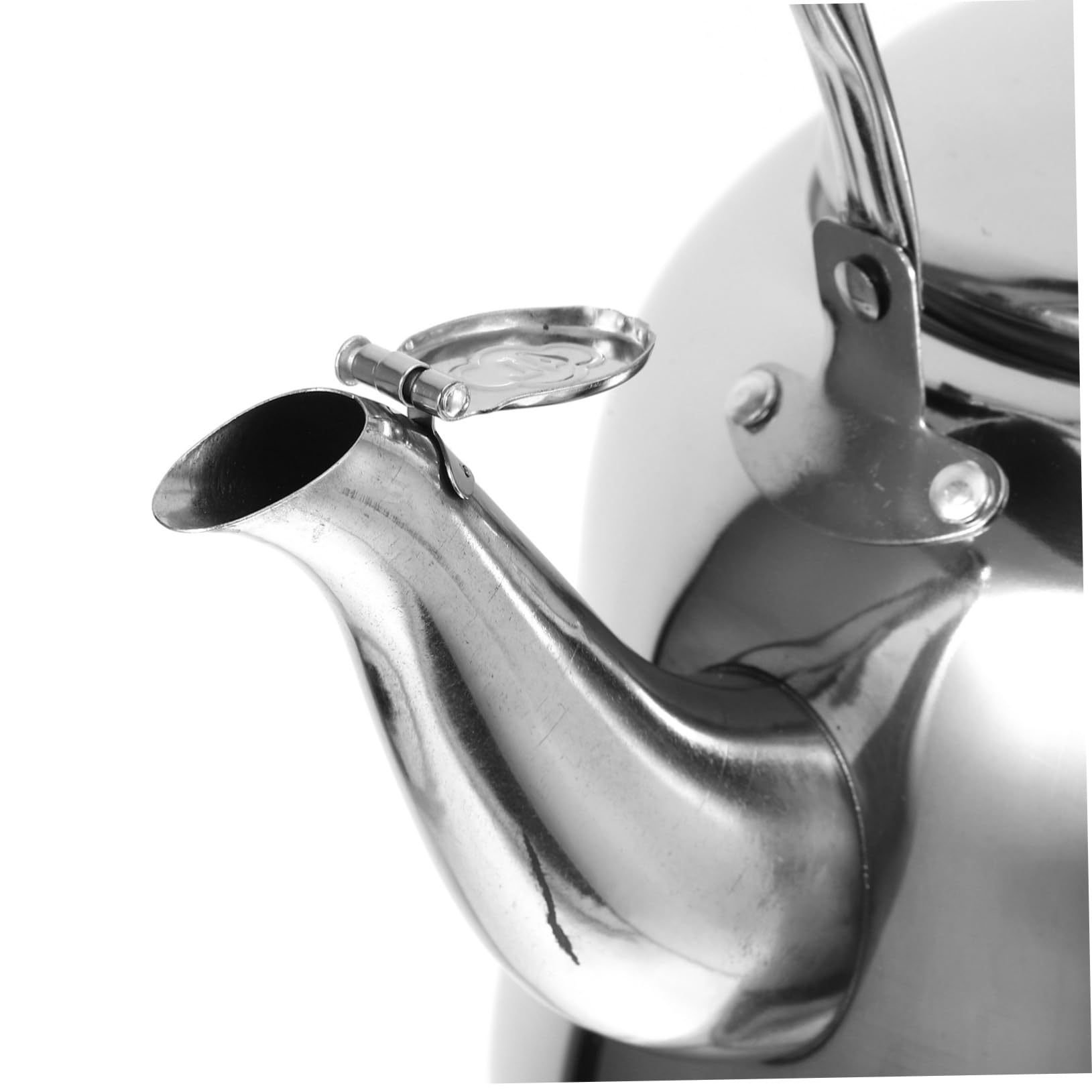 1pc Stainless Steel Whistling Tea Kettle - 1.5L Household Water Kettle with Ergonomic Handle & Loud Whistle - Perfect for Stovetop, Camping, Office & Home Tea Brewing