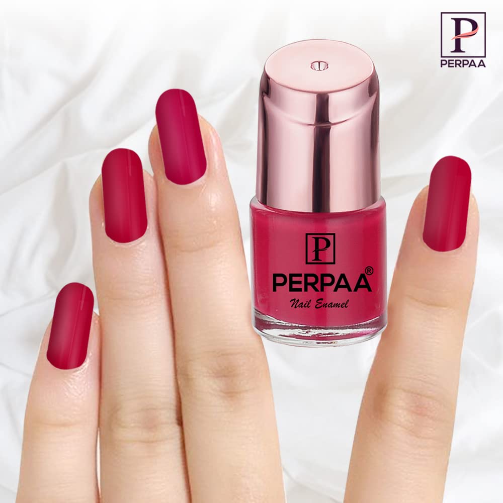 PERPAA® Quick-Drying Long-Lasting Gel Nail Polish - Fuchsia Pink Glossy Finish for Salon-Quality Manicures at Home, Parties & Special Occasions
